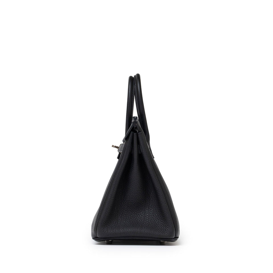 Hermes Birkin 25 Black Togo Palladium Hardware