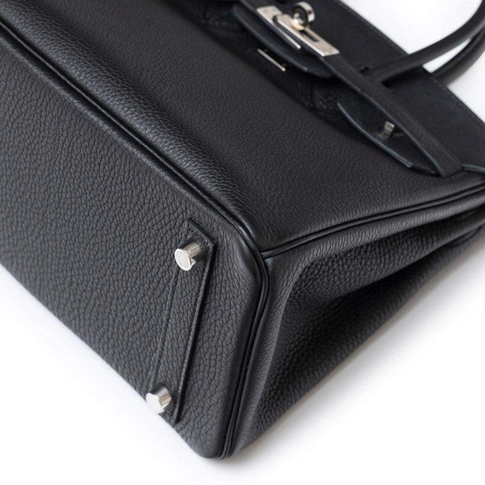 Hermes Birkin 25 Black Togo Palladium Hardware