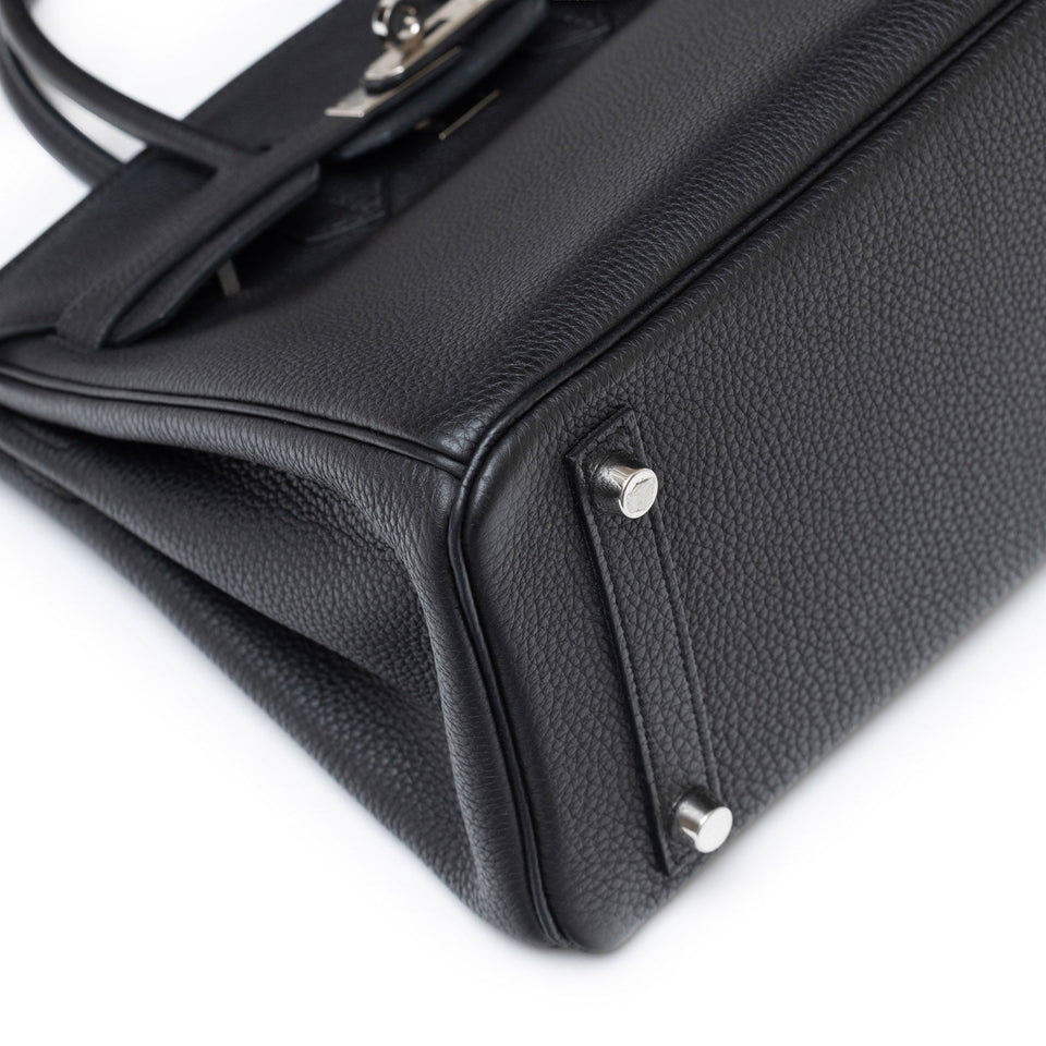 Hermes Birkin 25 Black Togo Palladium Hardware
