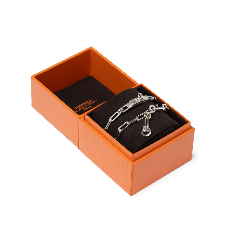 Hermes Kelly Chain Choker/Bracelet with Touret Clasp Sliver Ag925