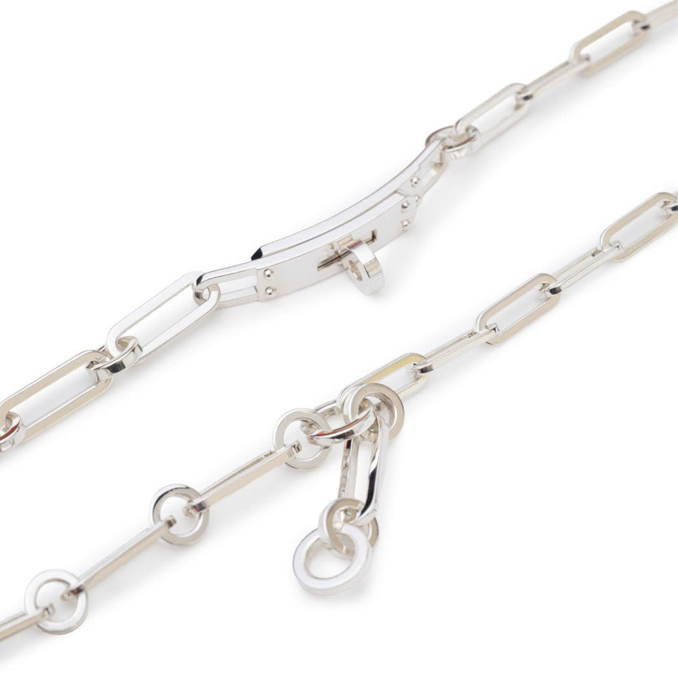Hermes Kelly Chain Choker/Bracelet with Touret Clasp Sliver Ag925