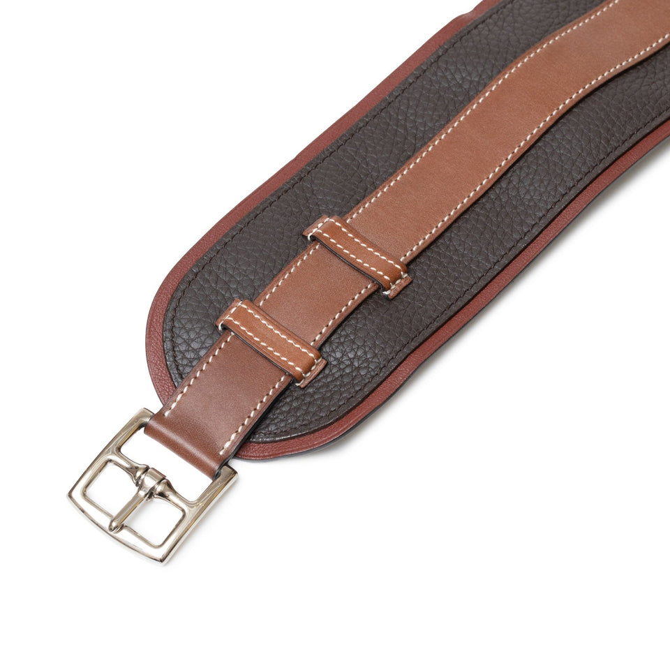 Hermes Vintage Waist Belt Brown/Rouge/Natural