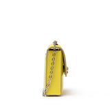 Hermes Mini Verrou Chaine Bag Lime Chevre Mysore Palladium Hardware