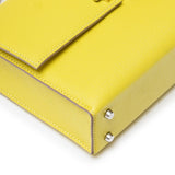 Hermes Mini Verrou Chaine Bag Lime Chevre Mysore Palladium Hardware