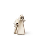 Hermes Kelly Desordre 20 Sellier Craie Epsom Palladium Hardware