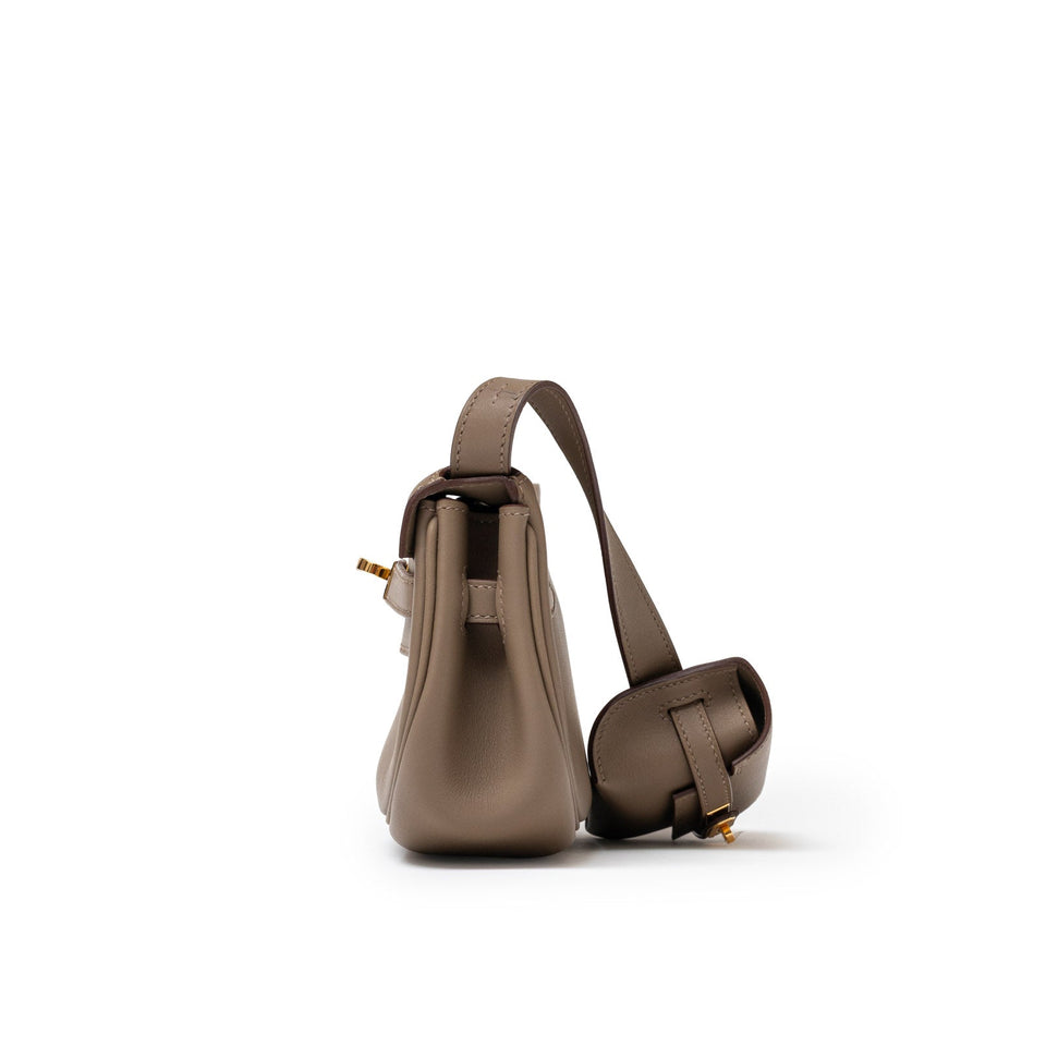 Hermes Kelly Moove Etoupe Swift Gold Hardware