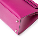 Hermes Kelly 28 Sellier Rose Pourpre Epsom Palladium Hardware