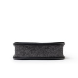 Hermes Mini Evelyne Gris Moyen/Black Feutre Palladium Hardware