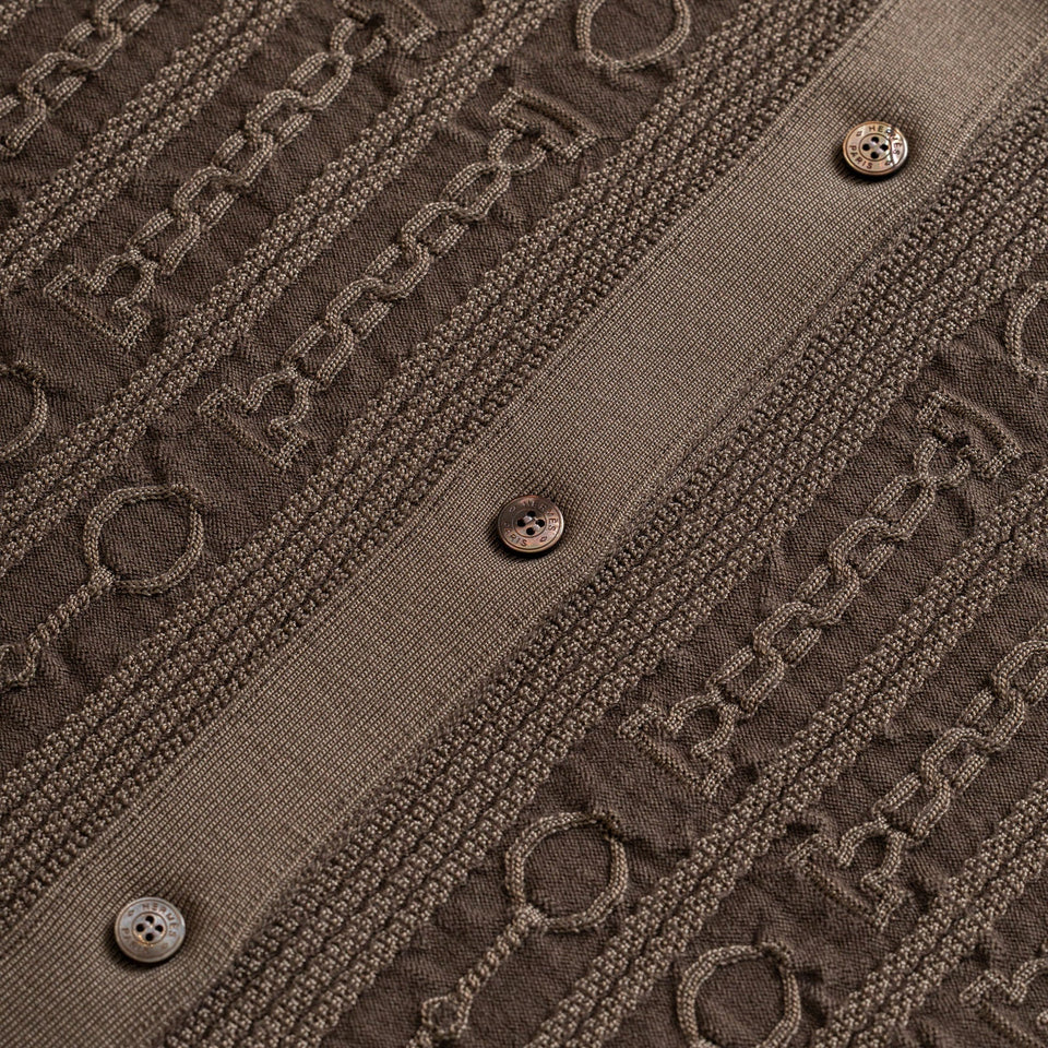 Hermes Inspiration Chemise igan Marron Tarn