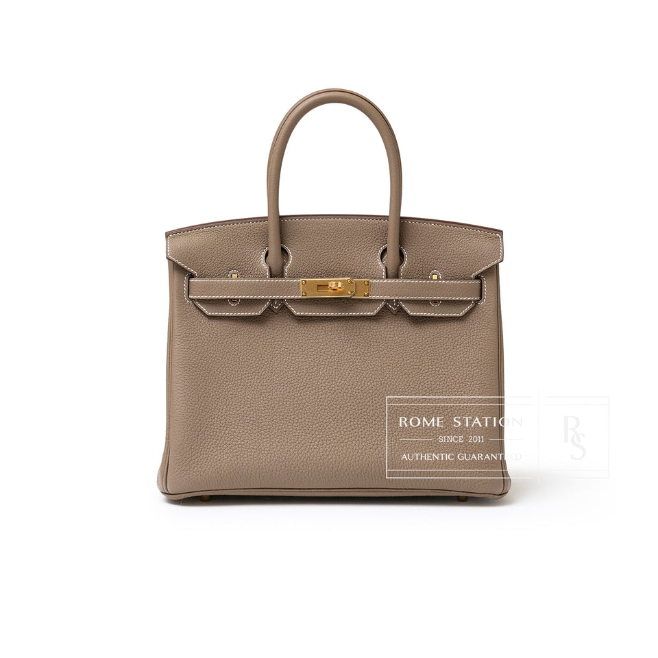 Hermes Birkin 30 Etoupe Togo Gold Hardware