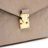 Louis Vuitton Pochette Métis Monogram Empreinte Turtledove Gold Hardware