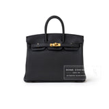 Hermes Birkin 25 Black Togo Gold Hardware
