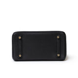 Hermes Birkin 25 Black Togo Gold Hardware