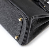 Hermes Birkin 25 Black Togo Gold Hardware