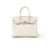 Hermes Birkin 30 Craie Togo Rose Gold Hardware