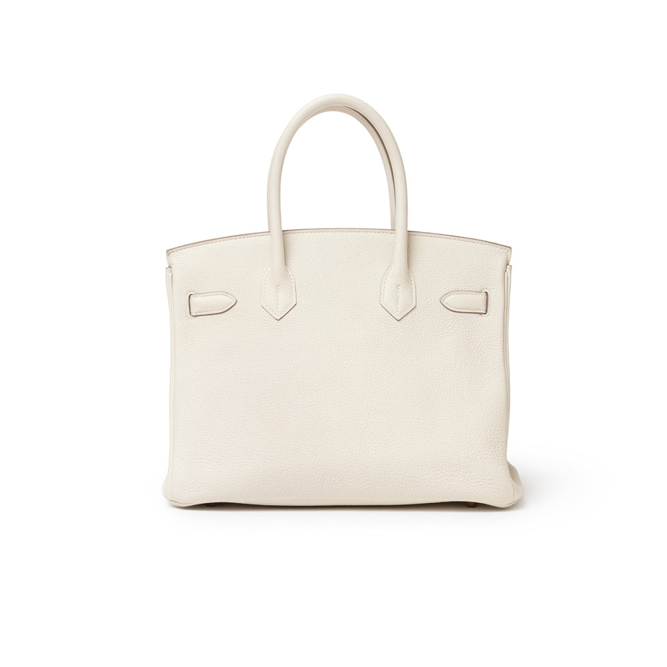 Hermes Birkin 30 Craie Togo Rose Gold Hardware