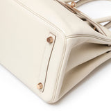 Hermes Birkin 30 Craie Togo Rose Gold Hardware