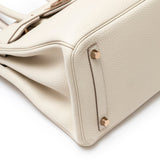 Hermes Birkin 30 Craie Togo Rose Gold Hardware