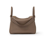 Hermes Lindy 30 Etoupe Clemence Gold Hardware