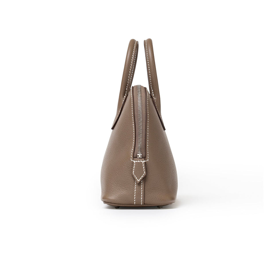 Hermes 1923 Bolide Mini Etoupe Evercolor Palladium Hardware