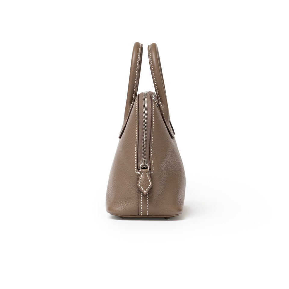 Hermes 1923 Bolide Mini Etoupe Evercolor Palladium Hardware