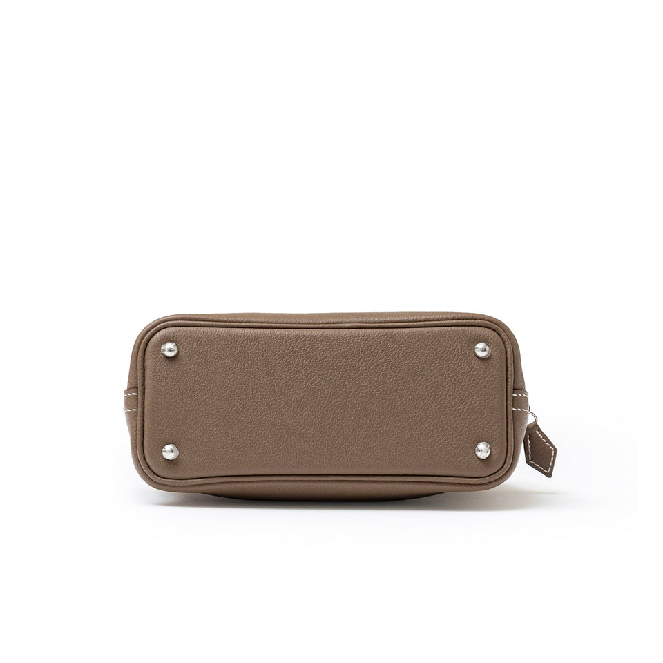 Hermes 1923 Bolide Mini Etoupe Evercolor Palladium Hardware