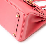 Hermes Special Order HSS Horseshoe Birkin 30 Rose Azalee Epsom Gold Hardware