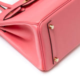 Hermes Special Order HSS Horseshoe Birkin 30 Rose Azalee Epsom Gold Hardware