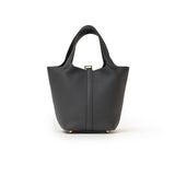 Hermes Picotin 18 Gris Misty Clemence Permabrass Hardware