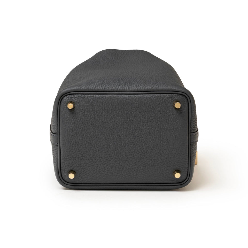 Hermes Picotin 18 Gris Misty Clemence Permabrass Hardware