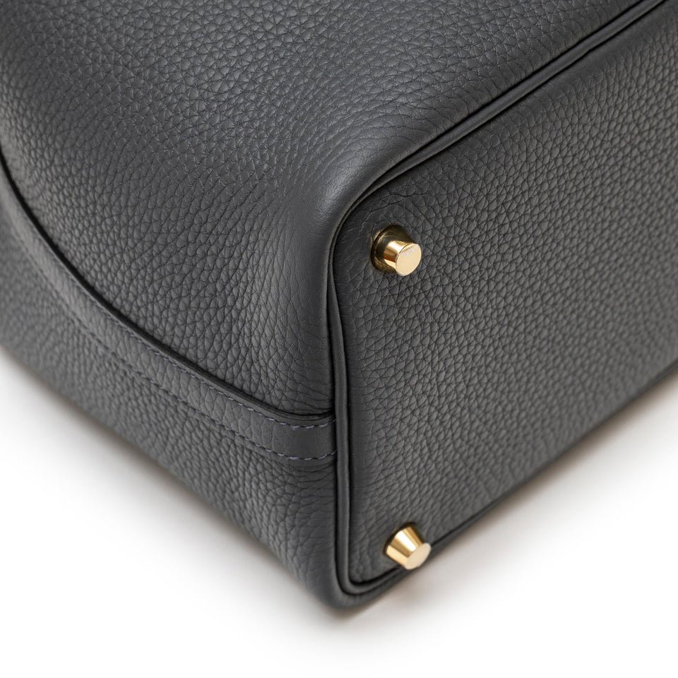 Hermes Picotin 18 Gris Misty Clemence Permabrass Hardware
