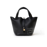 Hermes Picotin 22 Black Clemence Palladium Hardware