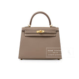 Hermes Kelly 25 Sellier Etoupe Epsom Gold Hardware