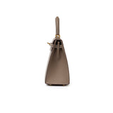 Hermes Kelly 25 Sellier Etoupe Epsom Gold Hardware