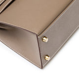 Hermes Kelly 25 Sellier Etoupe Epsom Gold Hardware
