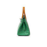 Hermes Birkin 30 Touch Cactus/Naturel-Sable Matte Alligator Palladium Hardware
