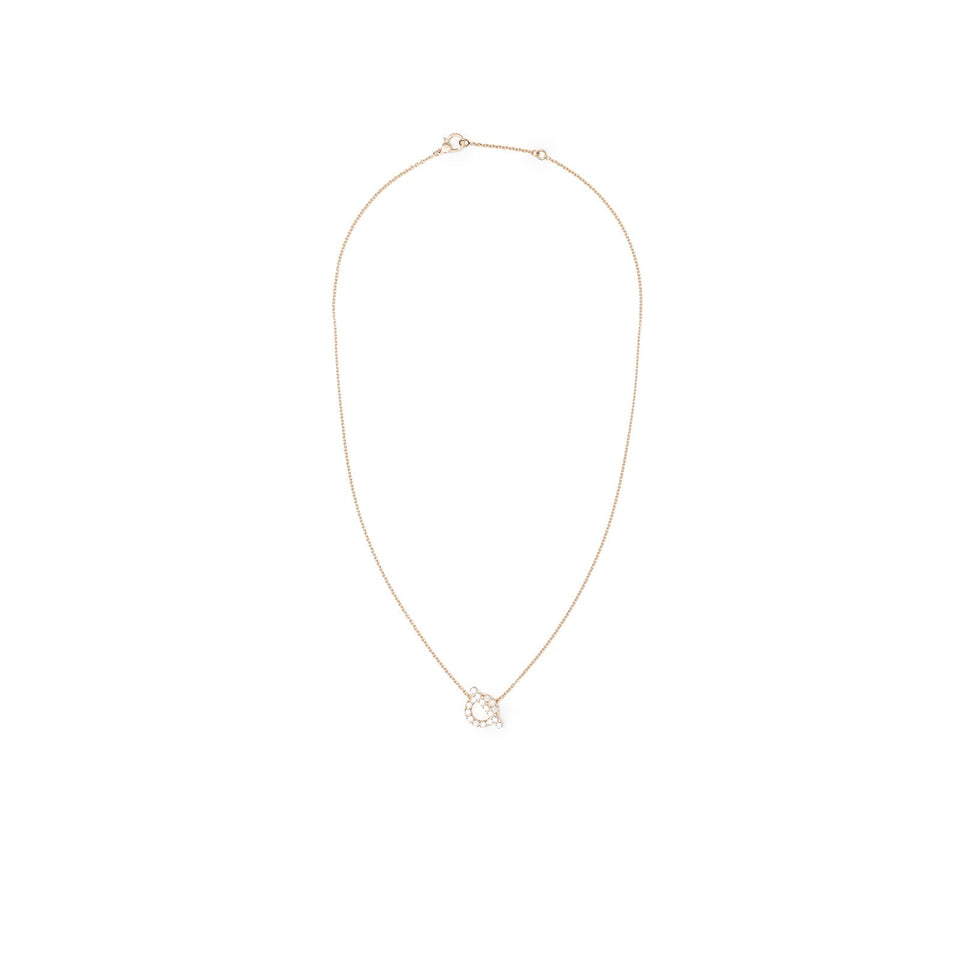 Hermes Finesse Pendant Diamonds and 18k Rose Gold