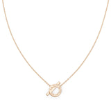 Hermes Finesse Pendant Diamonds and 18k Rose Gold