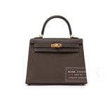 Hermes Kelly 25 Sellier Ecore Epsom Gold Hardware