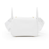 Hermes Mini Lindy II New White Clemence Gold Hardware