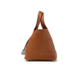Hermes Picotin 18 Fauve Barenia Faubourg Palladium Hardware