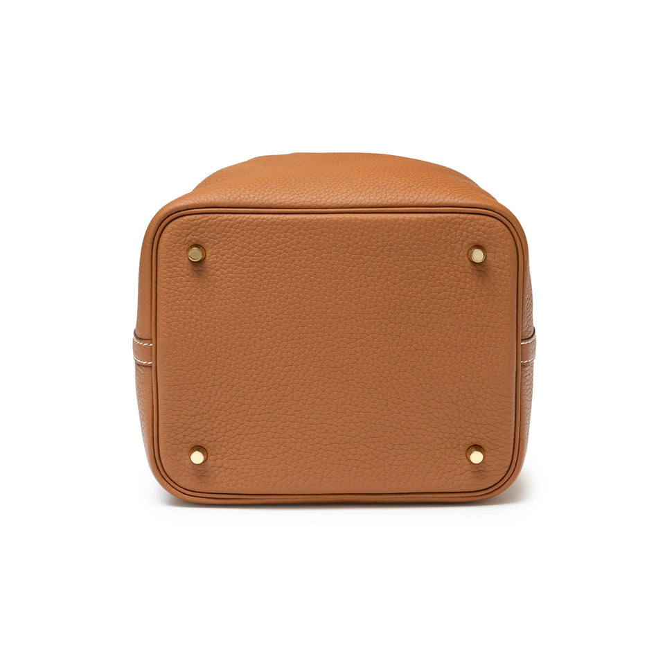 Hermes Picotin 22 Gold Clemence Gold Hardware