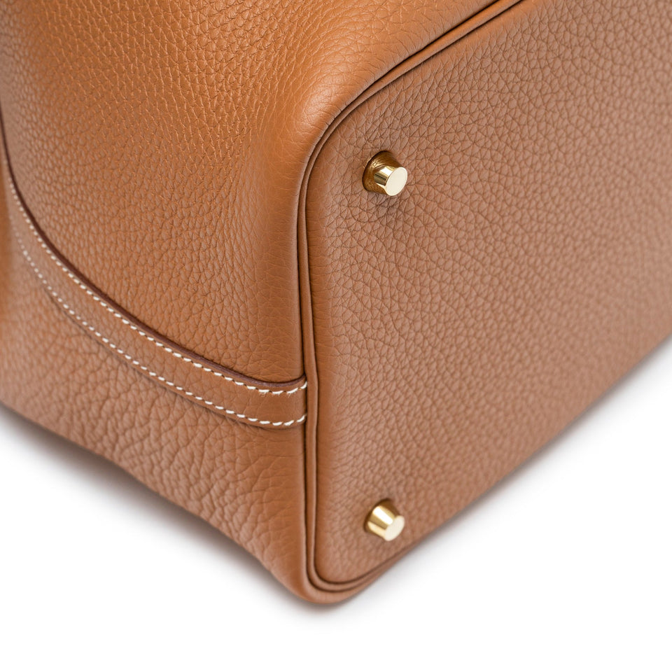 Hermes Picotin 22 Gold Clemence Gold Hardware