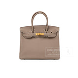 Hermes Birkin 30 Etoupe Togo Gold Hardware