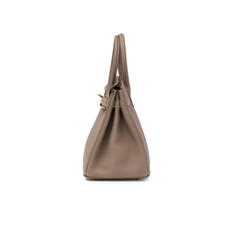 Hermes Birkin 30 Etoupe Togo Gold Hardware