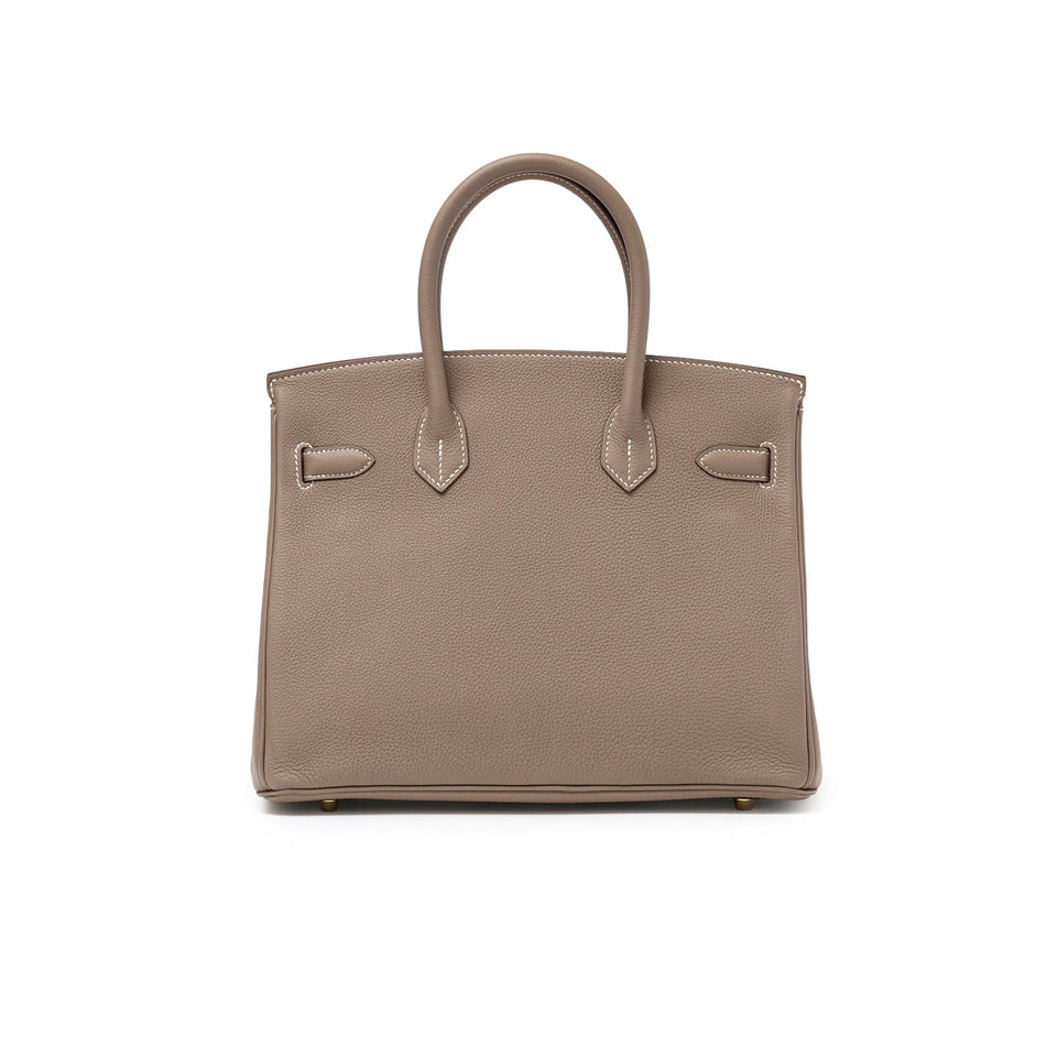 Hermes Birkin 30 Etoupe Togo Gold Hardware