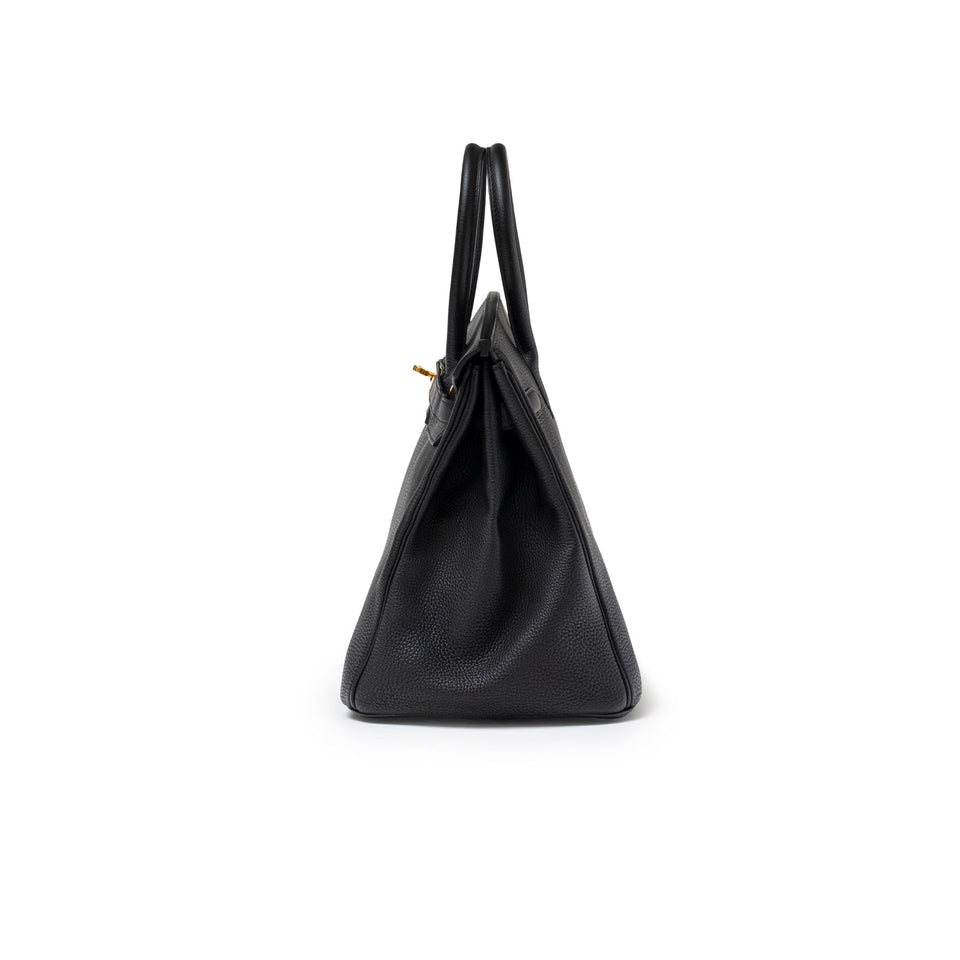 Hermes Birkin 35 Black Togo Gold Hardware