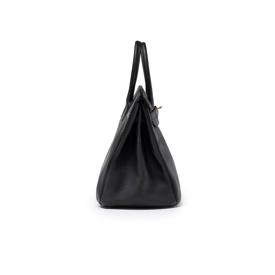 Hermes Birkin 35 Black Togo Gold Hardware