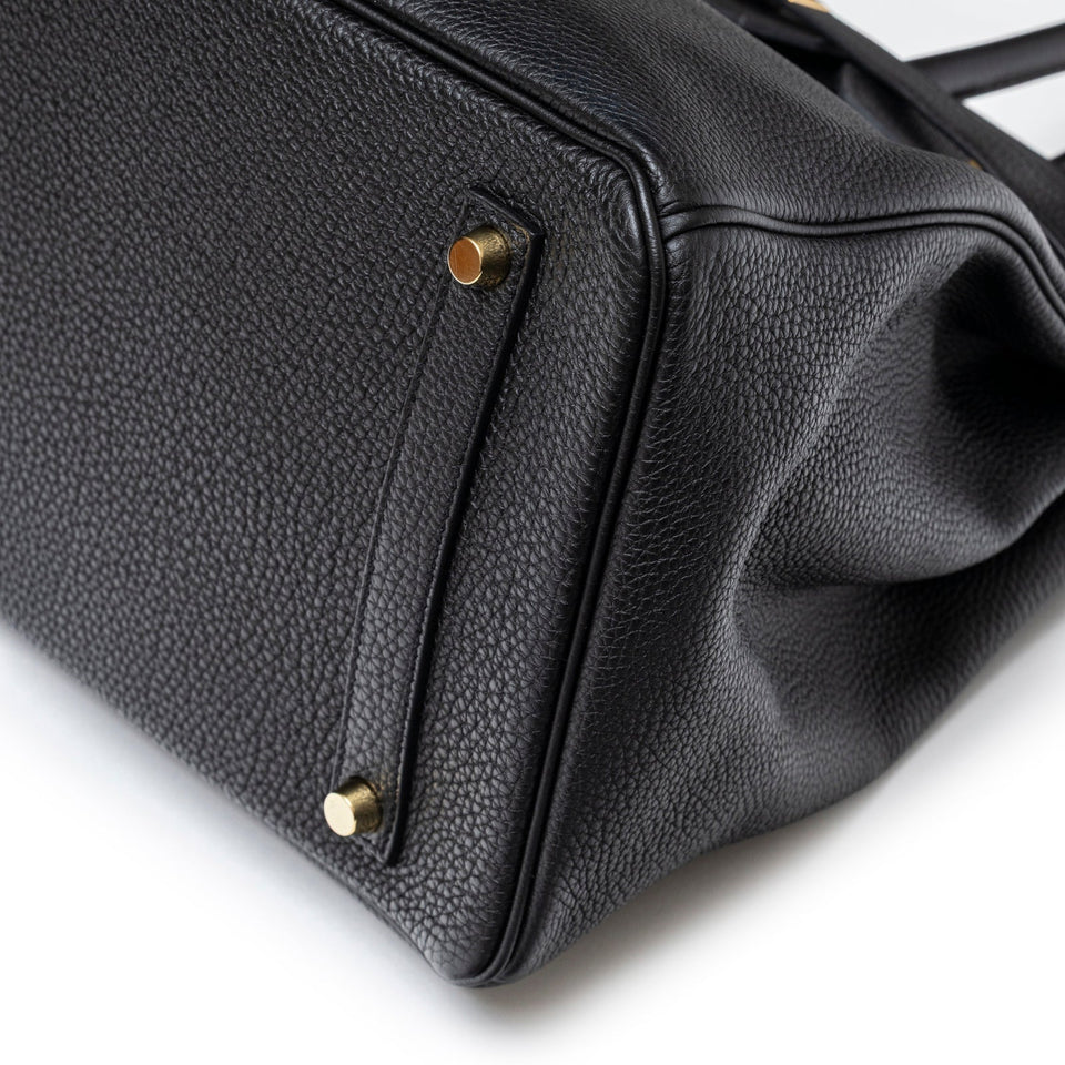 Hermes Birkin 35 Black Togo Gold Hardware