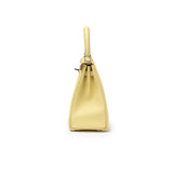 Hermes Kelly 25 Retourne Togo Jaune Poussin Palladium Hardware